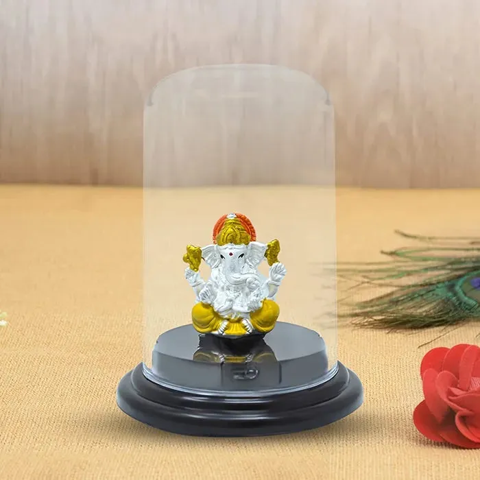 999 Silver Ganesh Ji Devotee Presence Idol