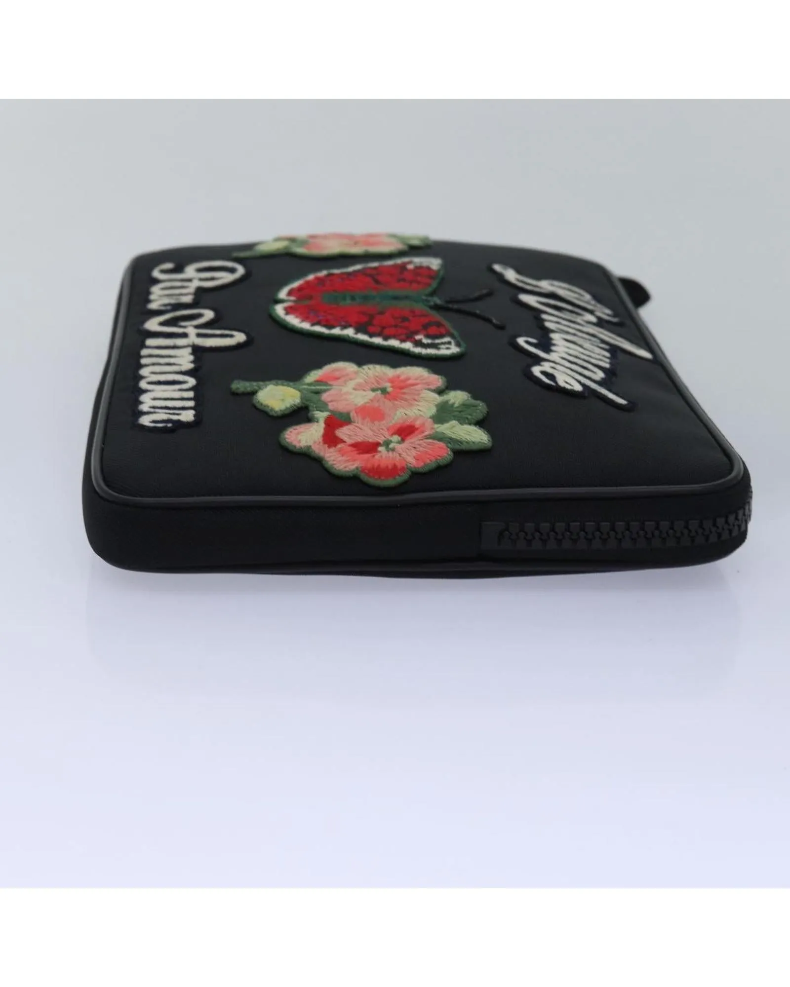 Canvas Clutch Bag with Dust Bag Made in Italy