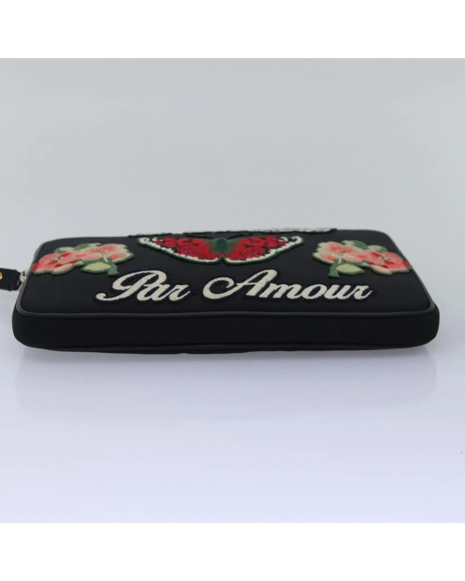 Canvas Clutch Bag with Dust Bag Made in Italy