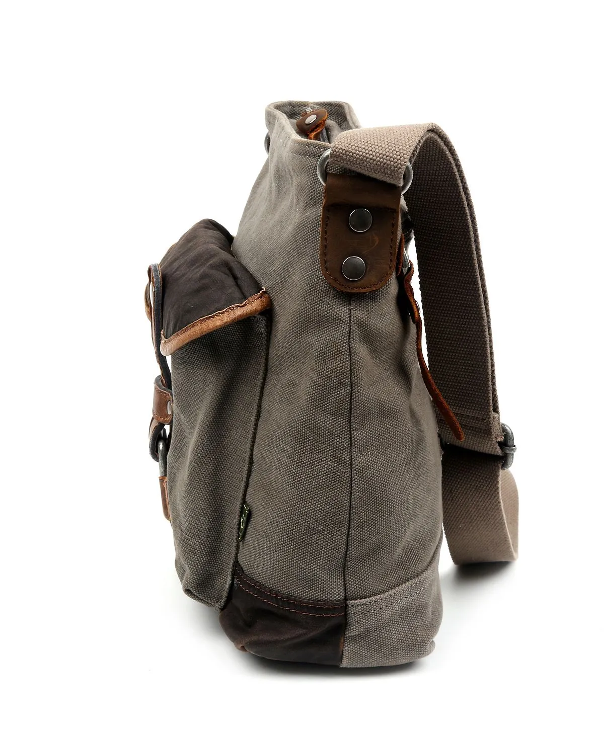 Canvas shoulder bag Tapa TSD BRAND, gray