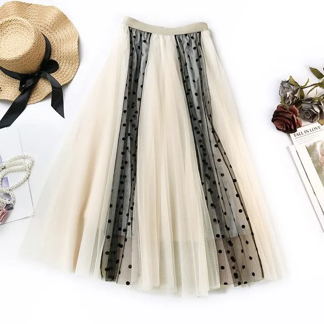 Casual Pleated Skirt