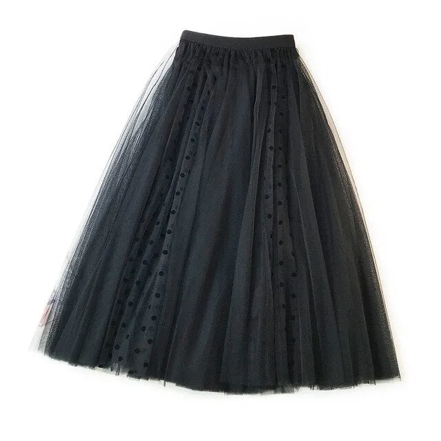 Casual Pleated Skirt