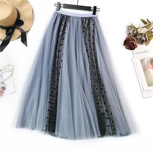Casual Pleated Skirt