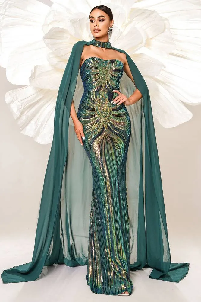 Chic Empire Appliques party Evening Dress With Bolero