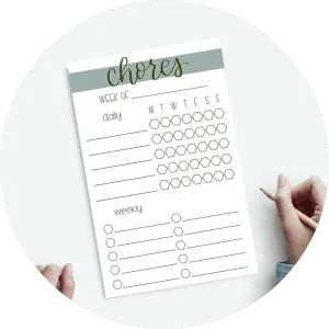 Chore Chart Notepad