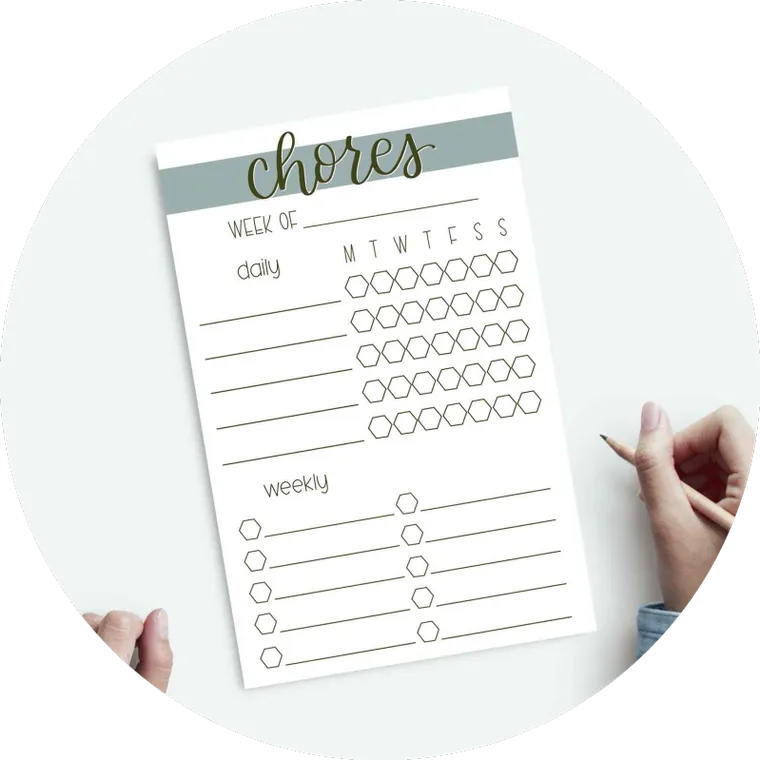 Chore Chart Notepad