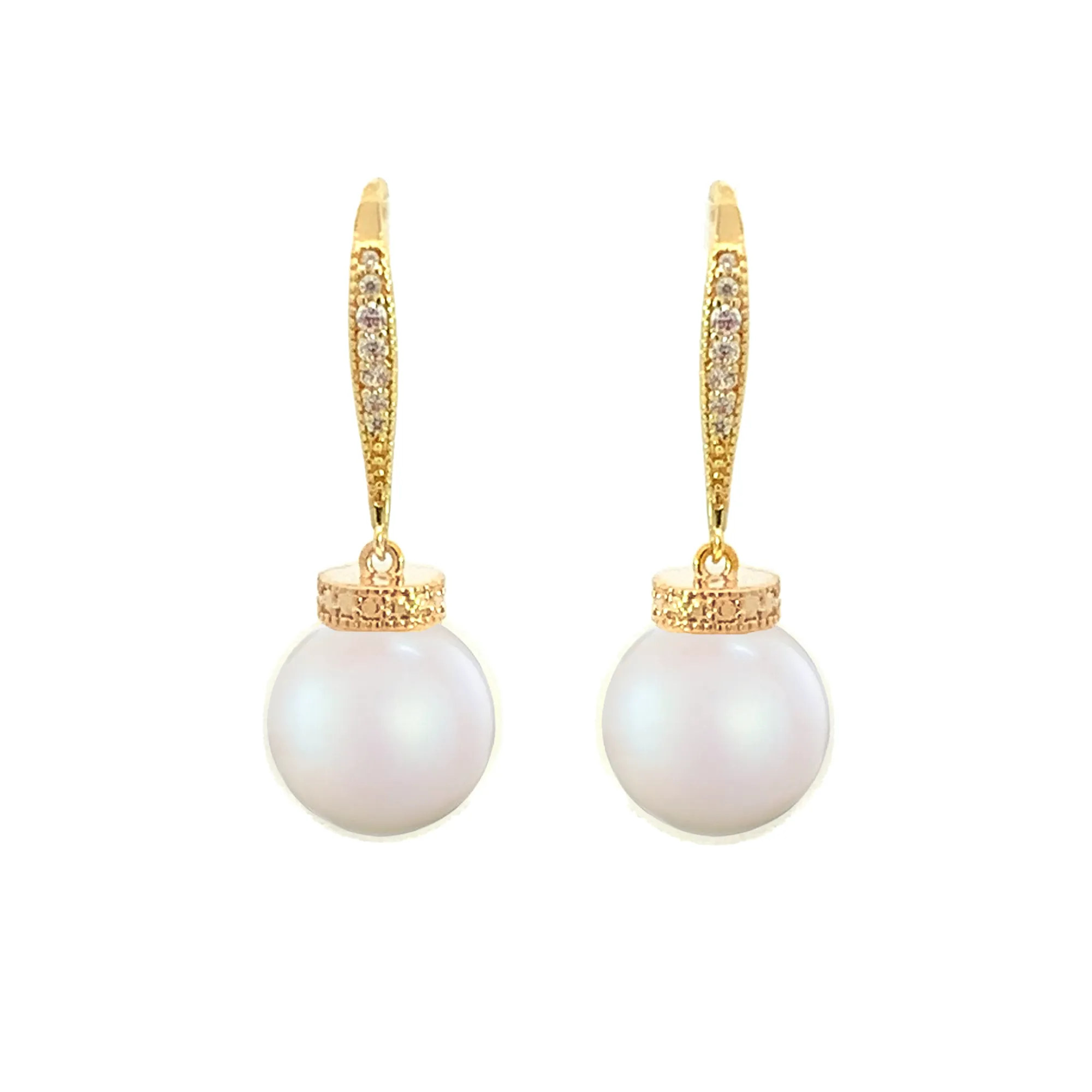 Chunky Pearl Drop Earrings