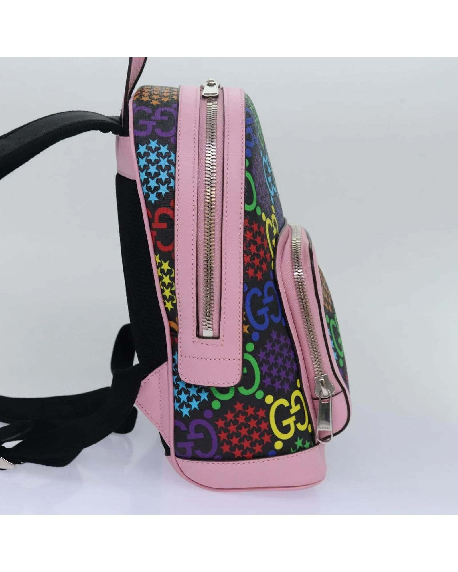 GG Psychedelic Canvas Backpack with Dust Bag