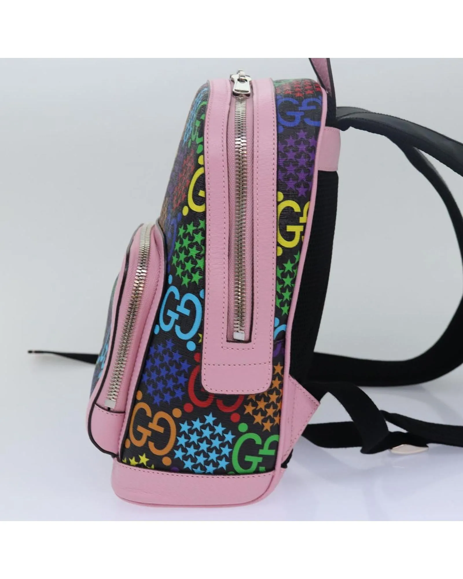 GG Psychedelic Canvas Backpack with Dust Bag