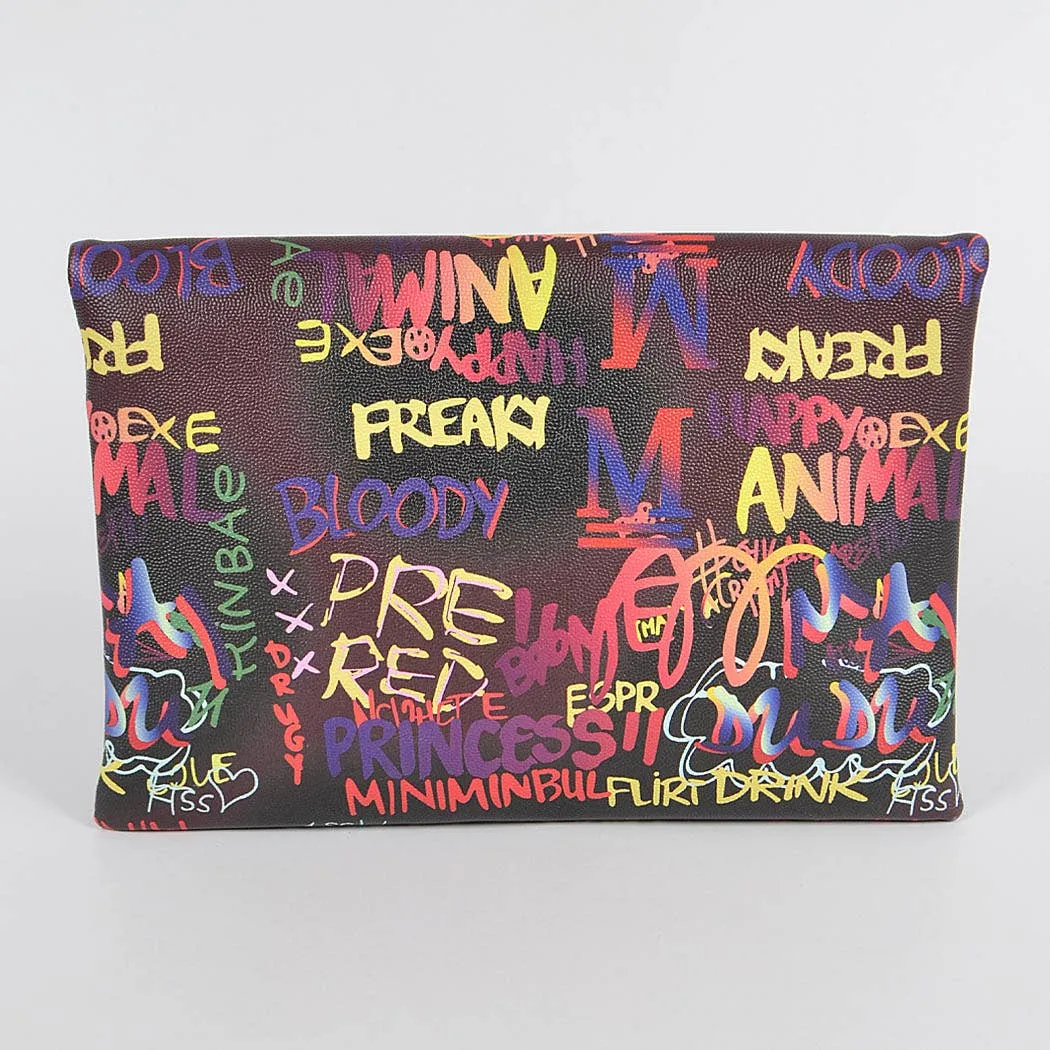 Graffiti Envelope Clutch