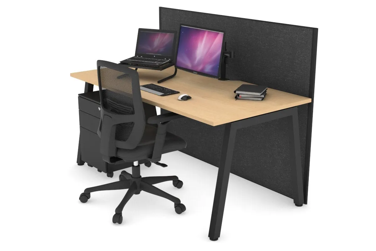 Horizon Quadro A Legs Office Desk [1600L x 800W with Cable Scallop]