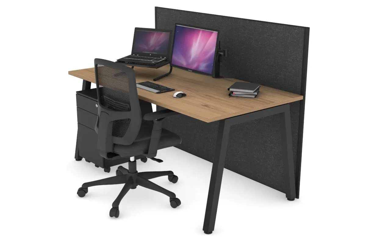 Horizon Quadro A Legs Office Desk [1600L x 800W with Cable Scallop]