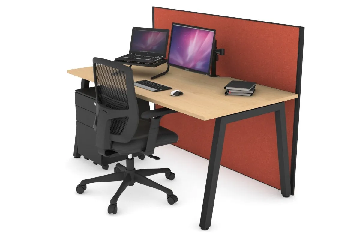 Horizon Quadro A Legs Office Desk [1600L x 800W with Cable Scallop]