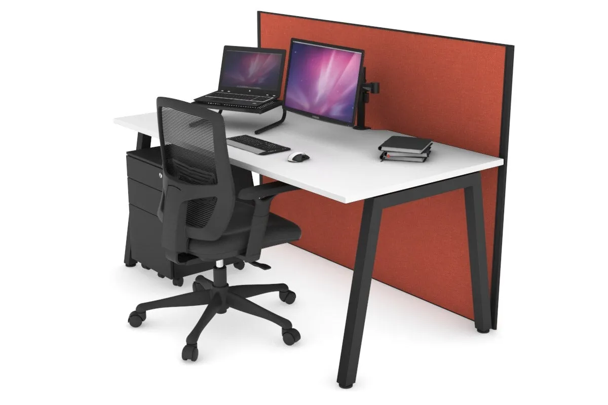 Horizon Quadro A Legs Office Desk [1600L x 800W with Cable Scallop]
