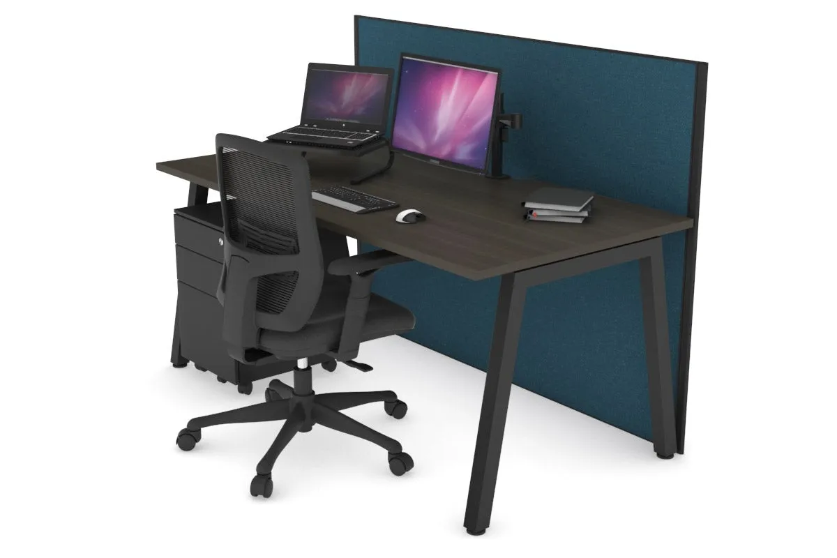 Horizon Quadro A Legs Office Desk [1600L x 800W with Cable Scallop]
