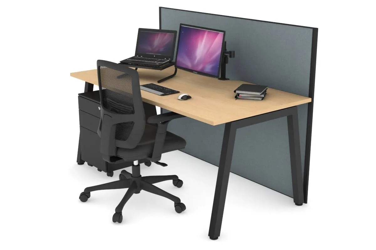Horizon Quadro A Legs Office Desk [1600L x 800W with Cable Scallop]