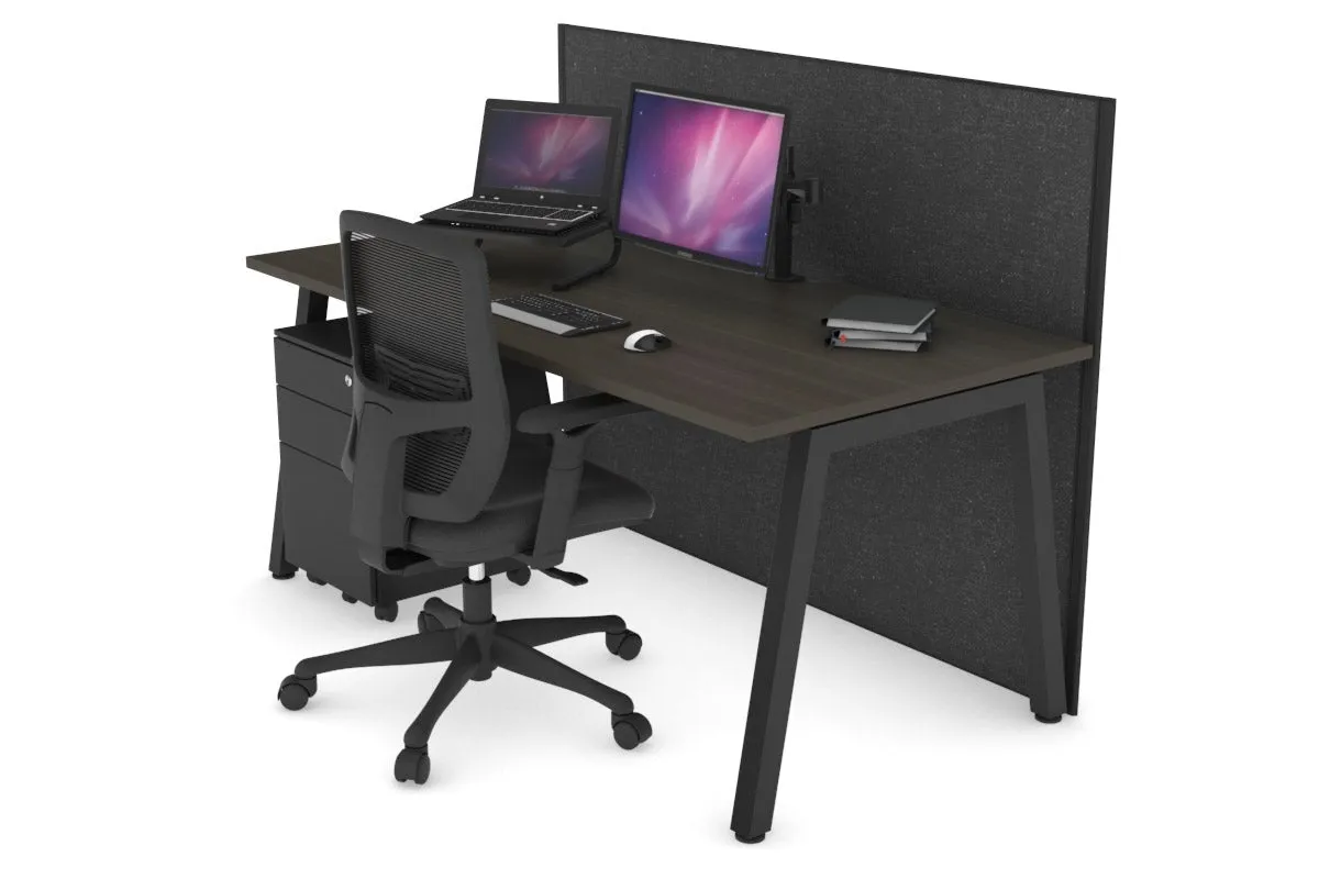 Horizon Quadro A Legs Office Desk [1600L x 800W with Cable Scallop]
