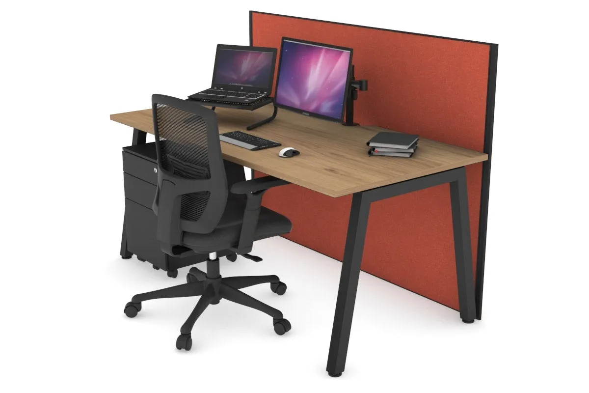 Horizon Quadro A Legs Office Desk [1600L x 800W with Cable Scallop]