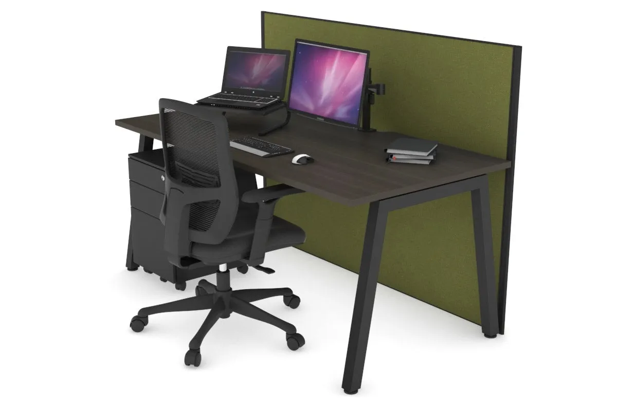 Horizon Quadro A Legs Office Desk [1600L x 800W with Cable Scallop]