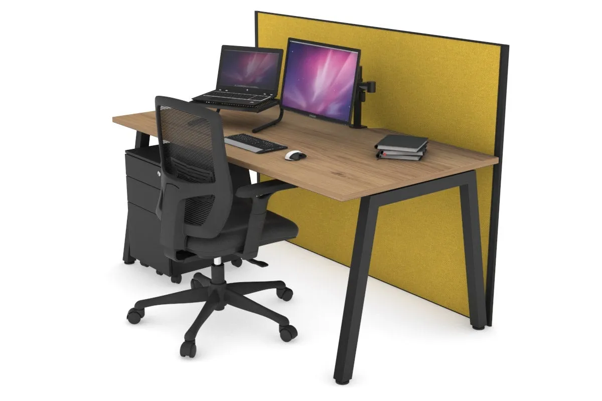 Horizon Quadro A Legs Office Desk [1600L x 800W with Cable Scallop]