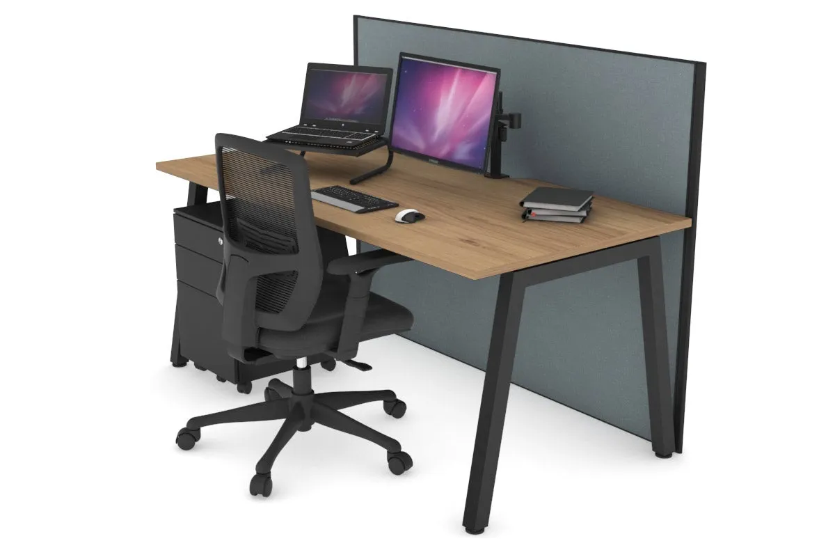 Horizon Quadro A Legs Office Desk [1600L x 800W with Cable Scallop]