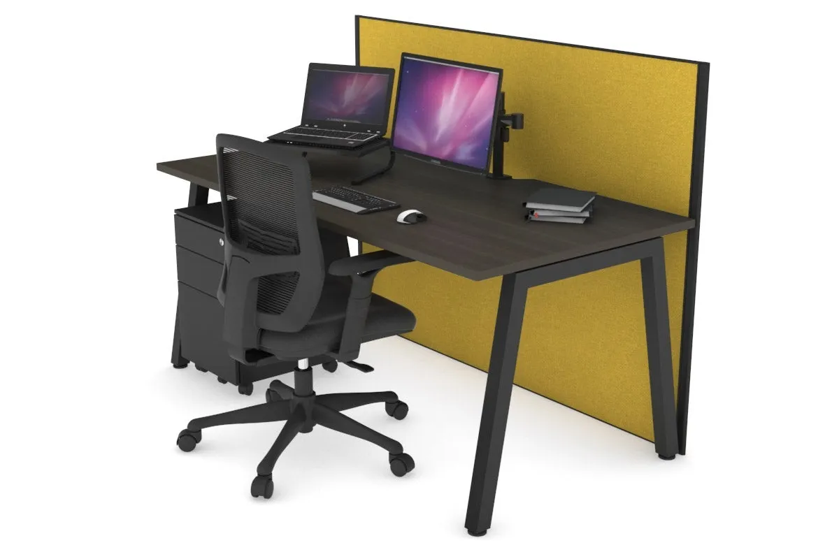 Horizon Quadro A Legs Office Desk [1600L x 800W with Cable Scallop]