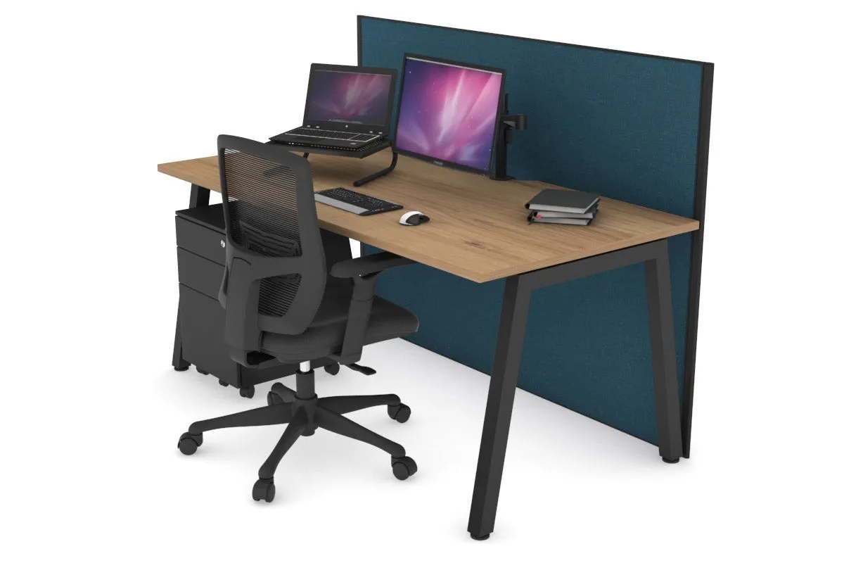 Horizon Quadro A Legs Office Desk [1600L x 800W with Cable Scallop]