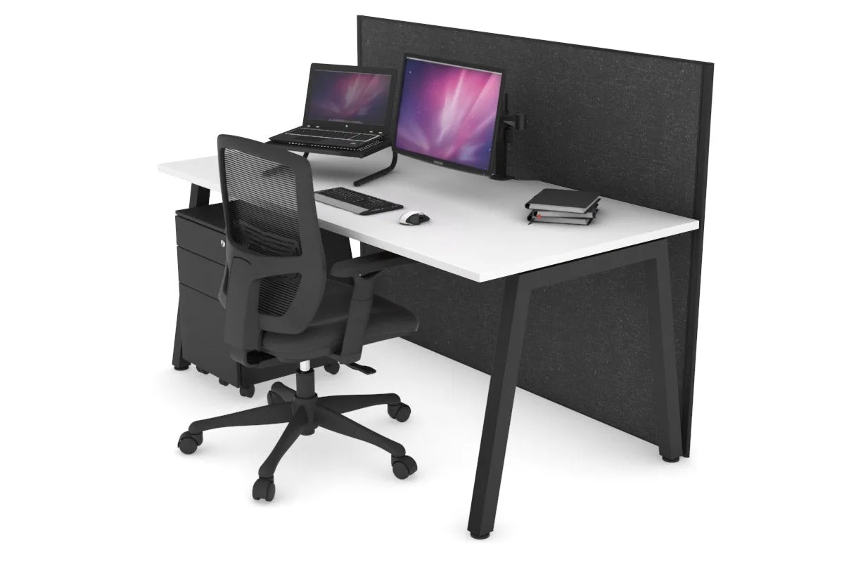 Horizon Quadro A Legs Office Desk [1600L x 800W with Cable Scallop]