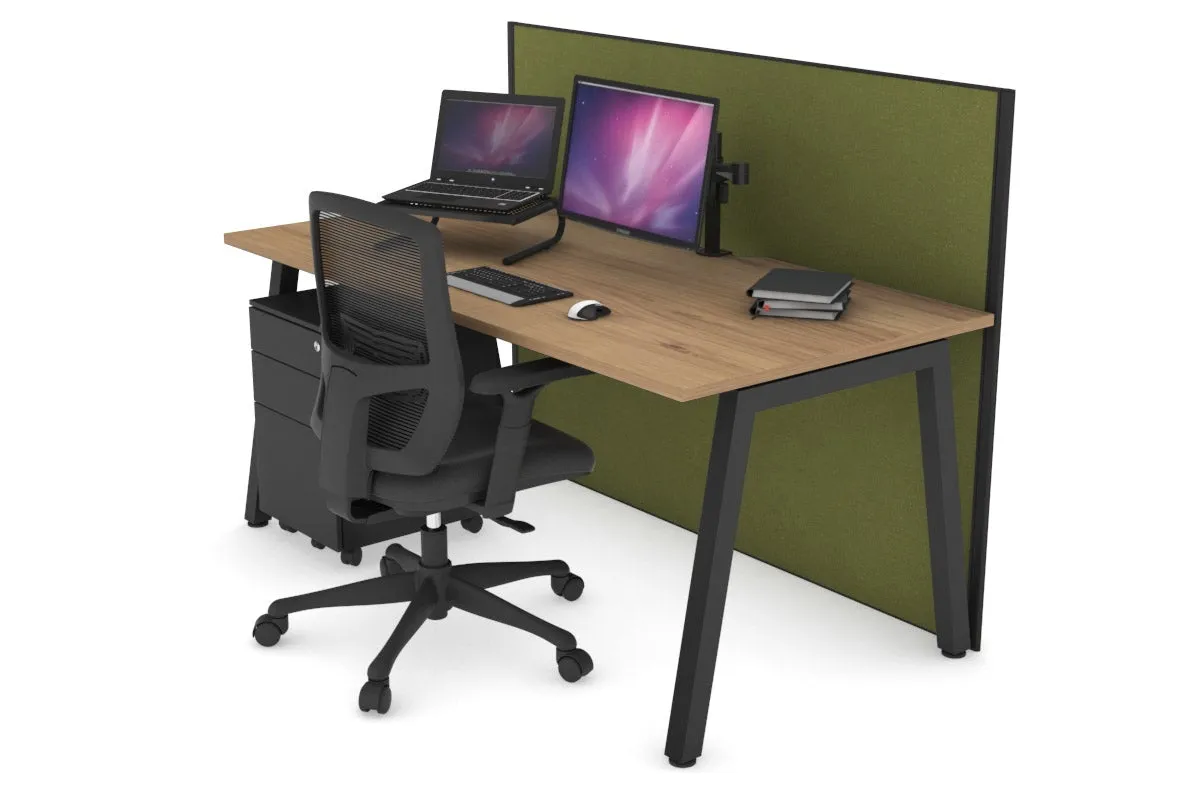 Horizon Quadro A Legs Office Desk [1600L x 800W with Cable Scallop]