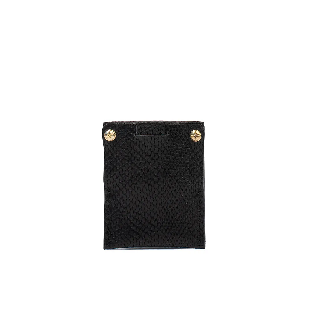 Leather AirTag Card Holder 2.0 (Snake Print)