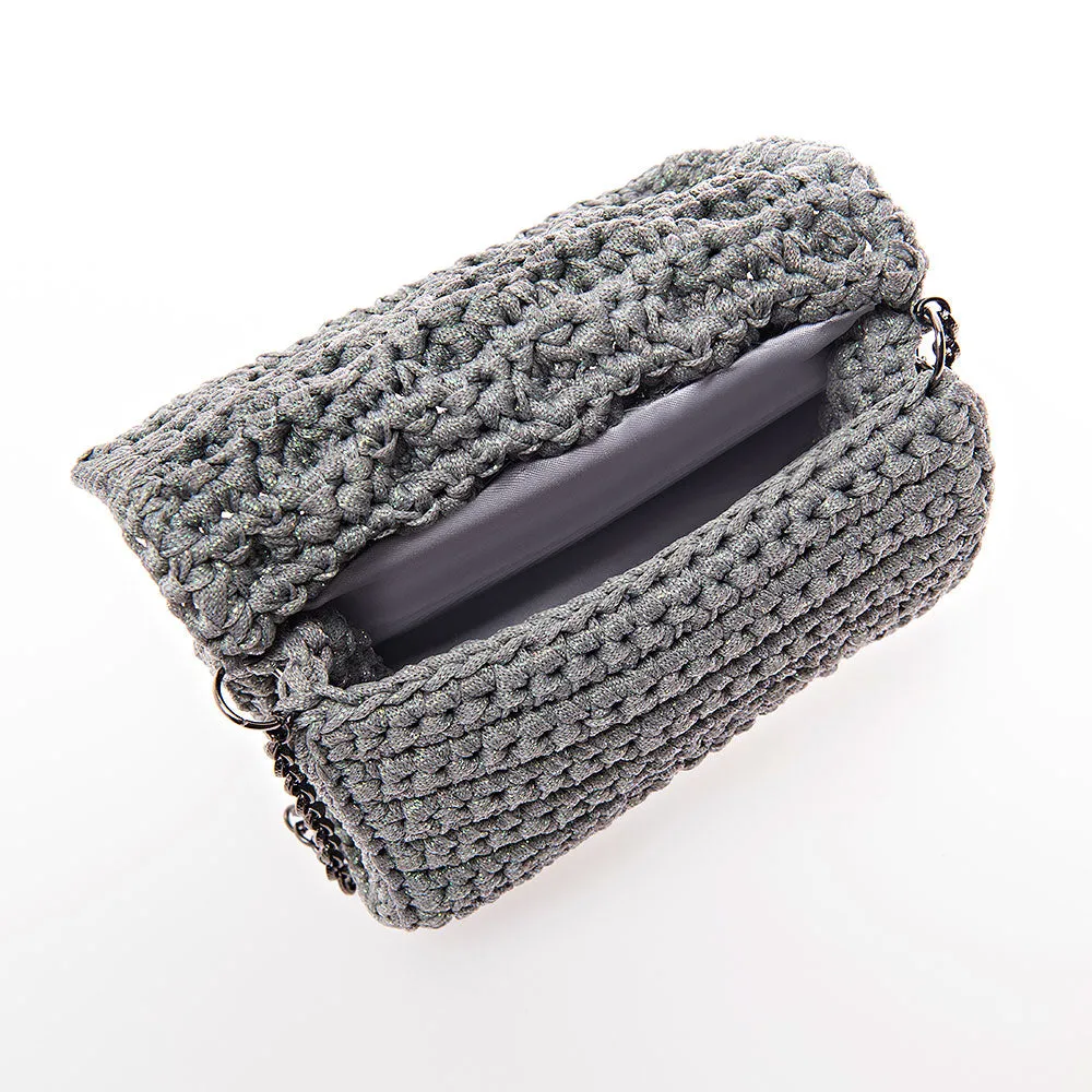 Lulu K Mini Bubbles Bag - Silver
