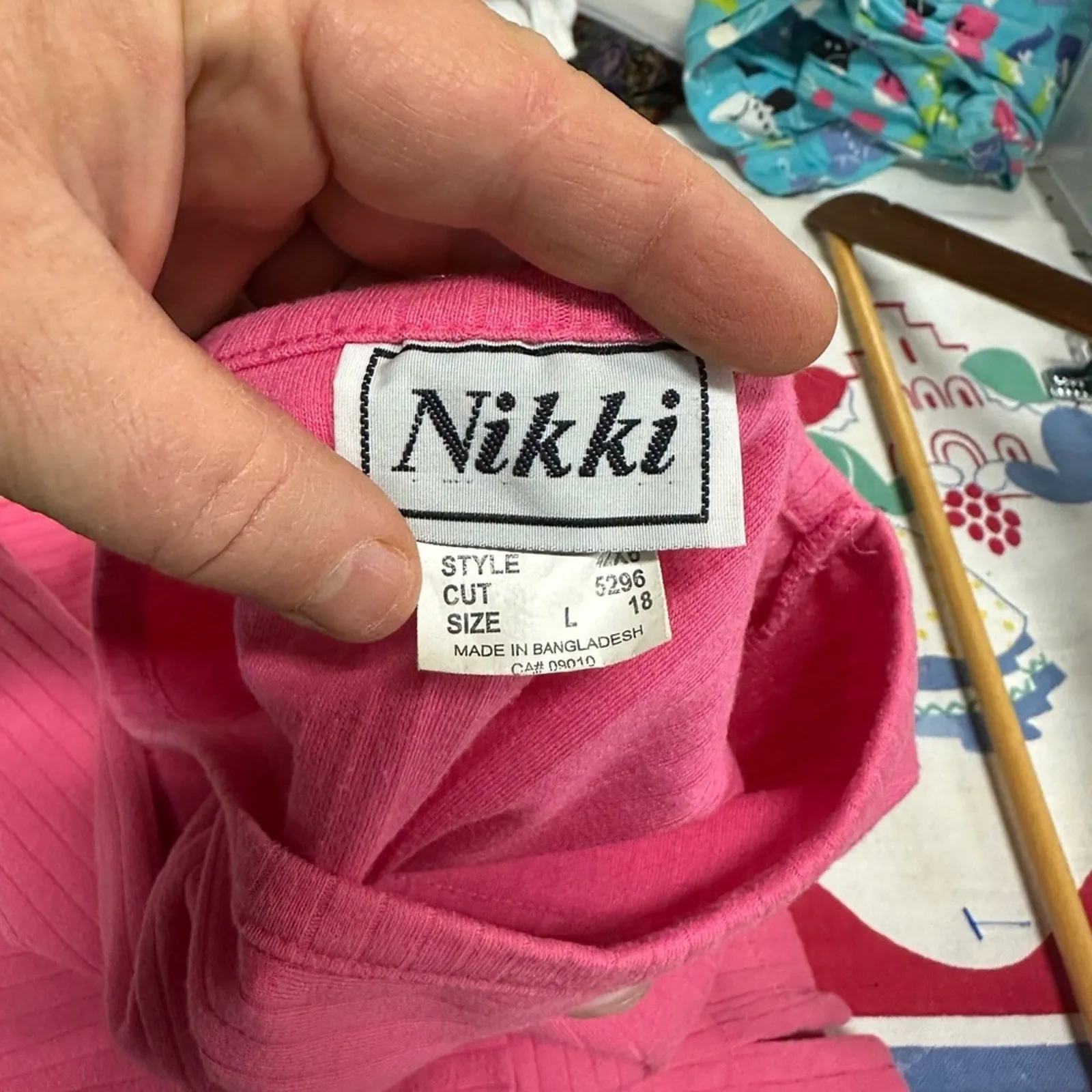 Nikki Pink Boxy Buttoned Blouse