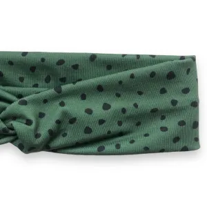 Olive Spots Knotties Headband