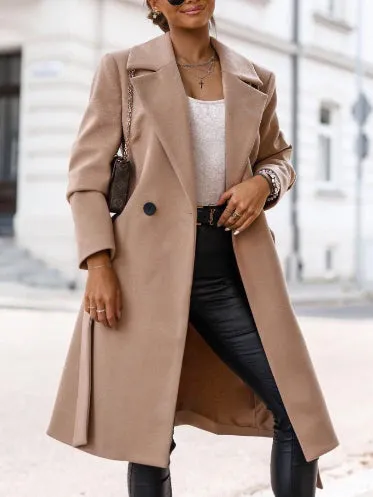 Open Front Lapel Collar Long Sleeve Long Velvet Jacket