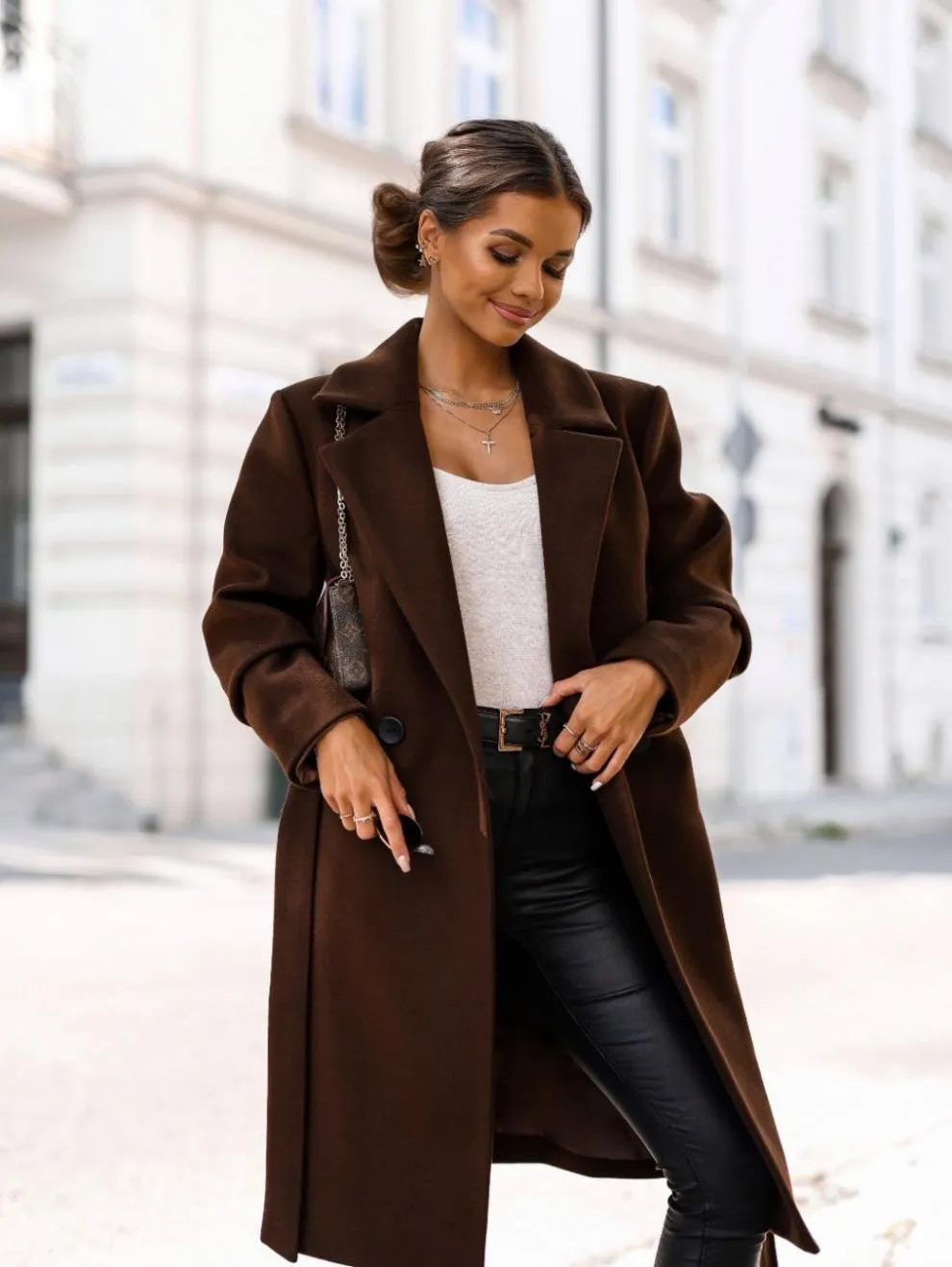 Open Front Lapel Collar Long Sleeve Long Velvet Jacket