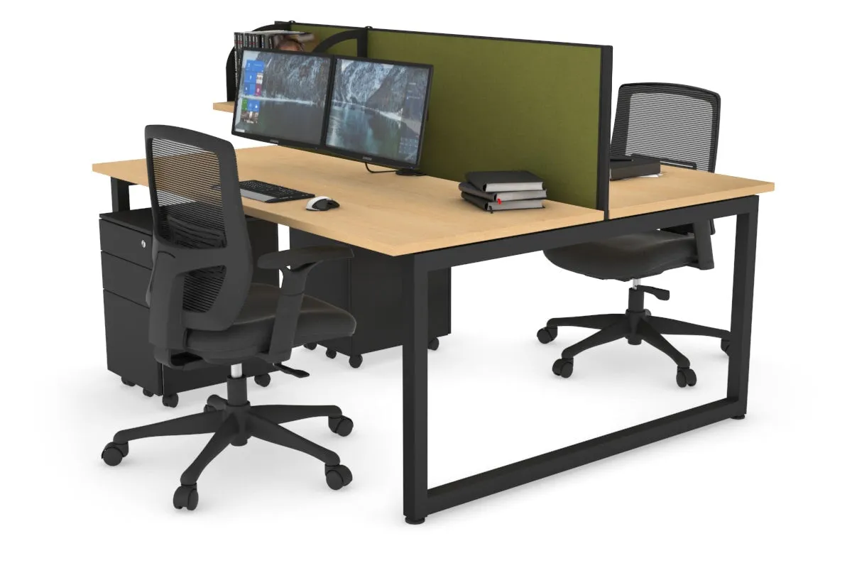 Quadro Loop Legs 2 Person Office Workstation [1400L x 700W]