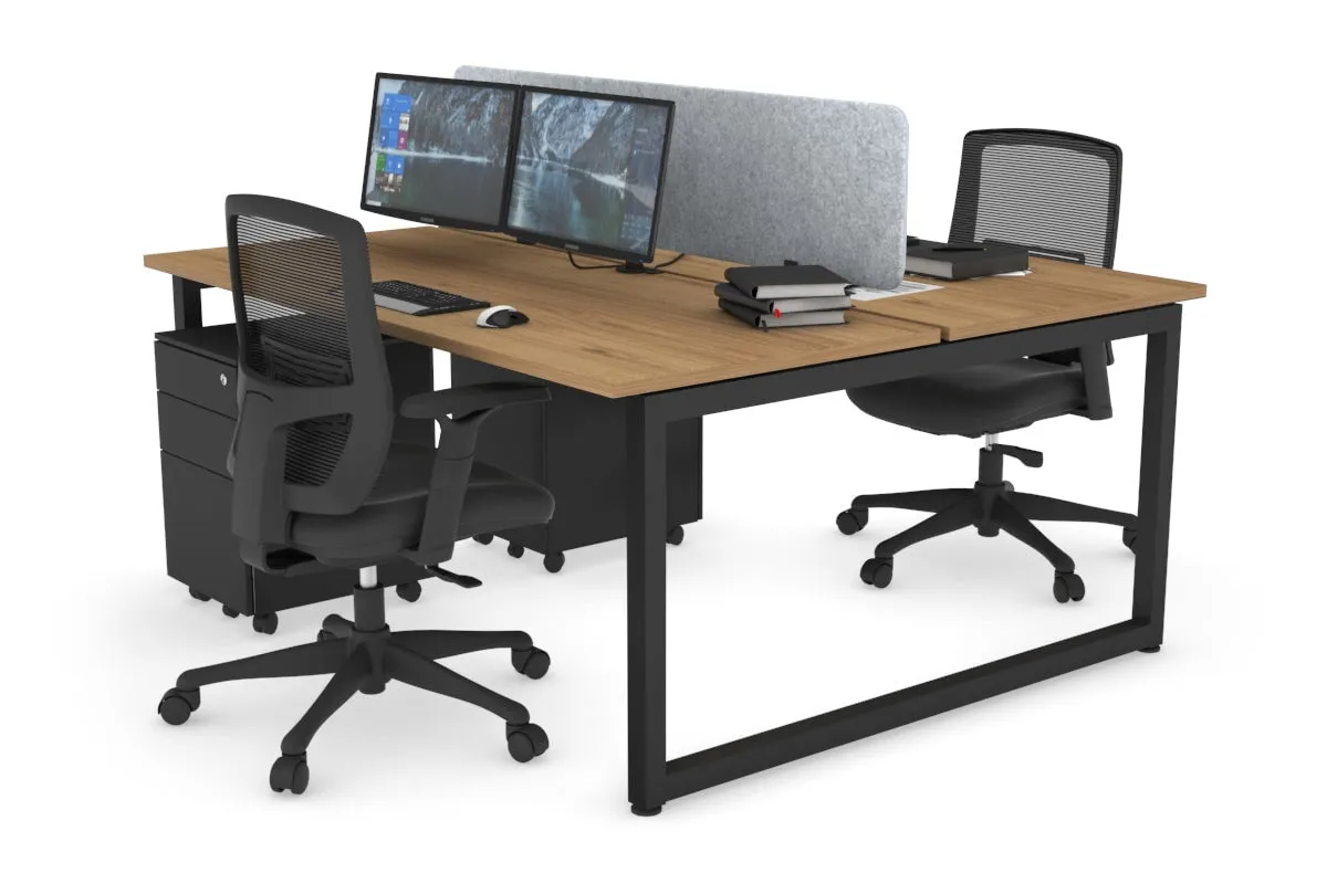 Quadro Loop Legs 2 Person Office Workstation [1400L x 700W]