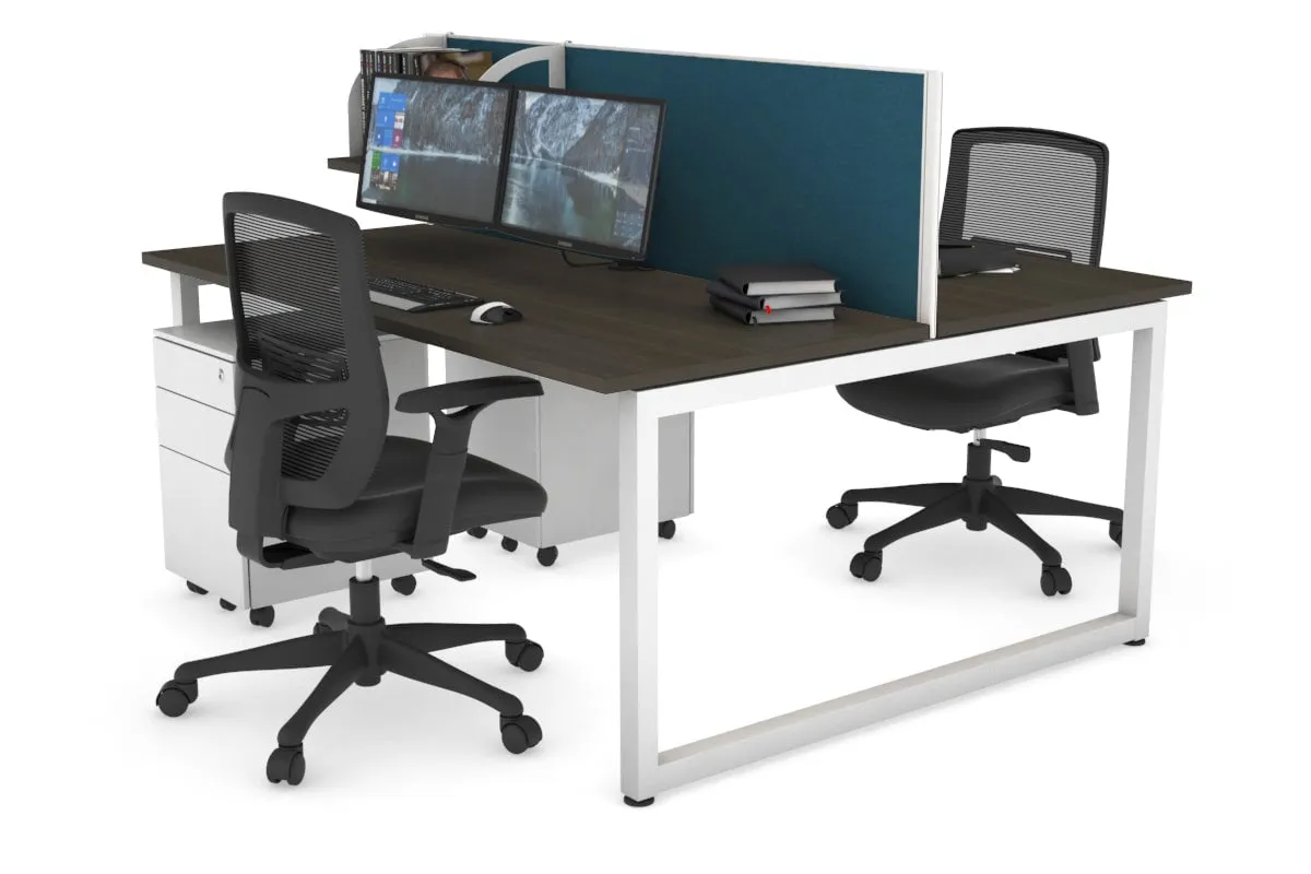 Quadro Loop Legs 2 Person Office Workstation [1400L x 700W]