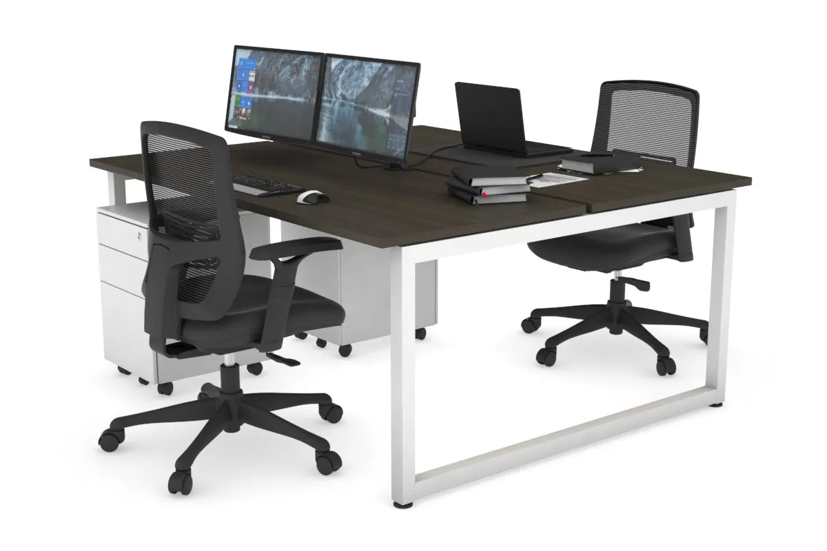 Quadro Loop Legs 2 Person Office Workstation [1400L x 700W]