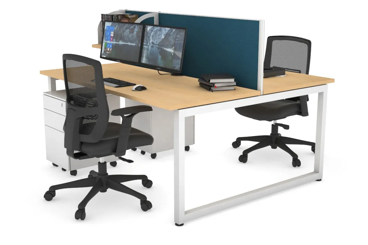 Quadro Loop Legs 2 Person Office Workstation [1400L x 700W]