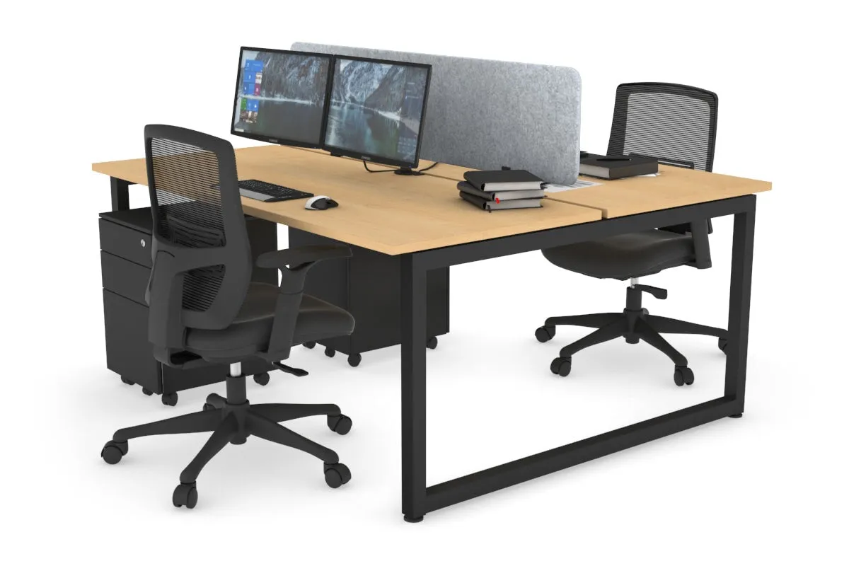 Quadro Loop Legs 2 Person Office Workstation [1400L x 700W]