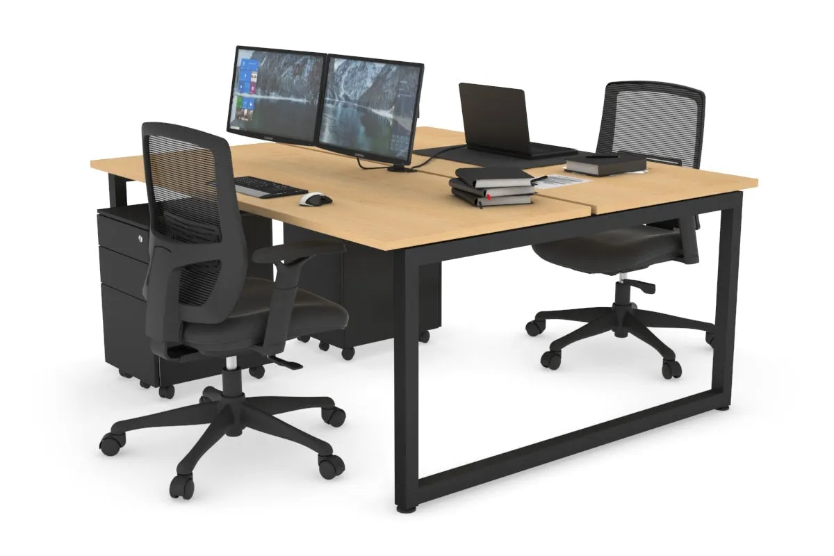 Quadro Loop Legs 2 Person Office Workstation [1400L x 700W]