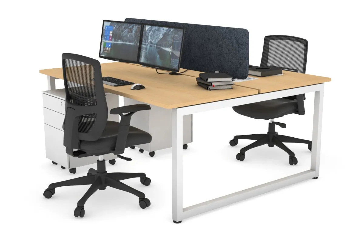 Quadro Loop Legs 2 Person Office Workstation [1400L x 700W]