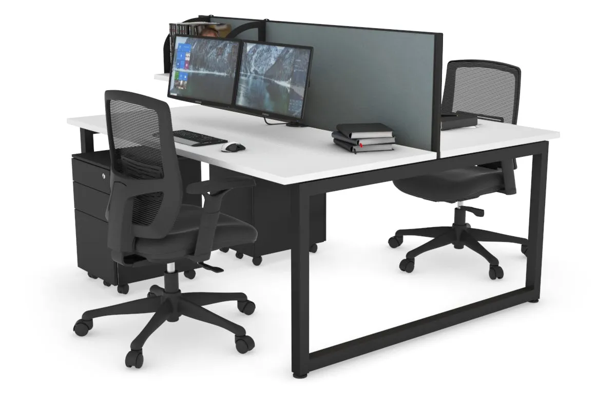 Quadro Loop Legs 2 Person Office Workstation [1400L x 700W]