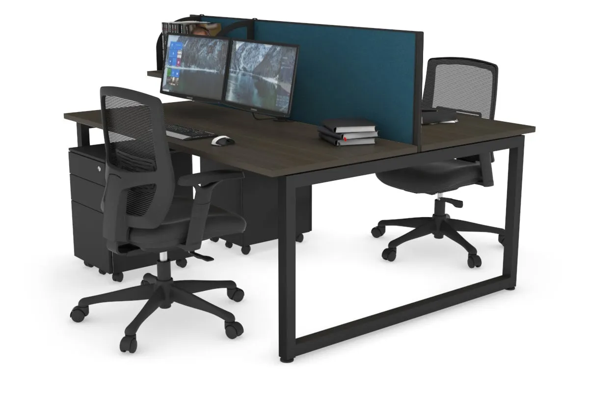 Quadro Loop Legs 2 Person Office Workstation [1400L x 700W]