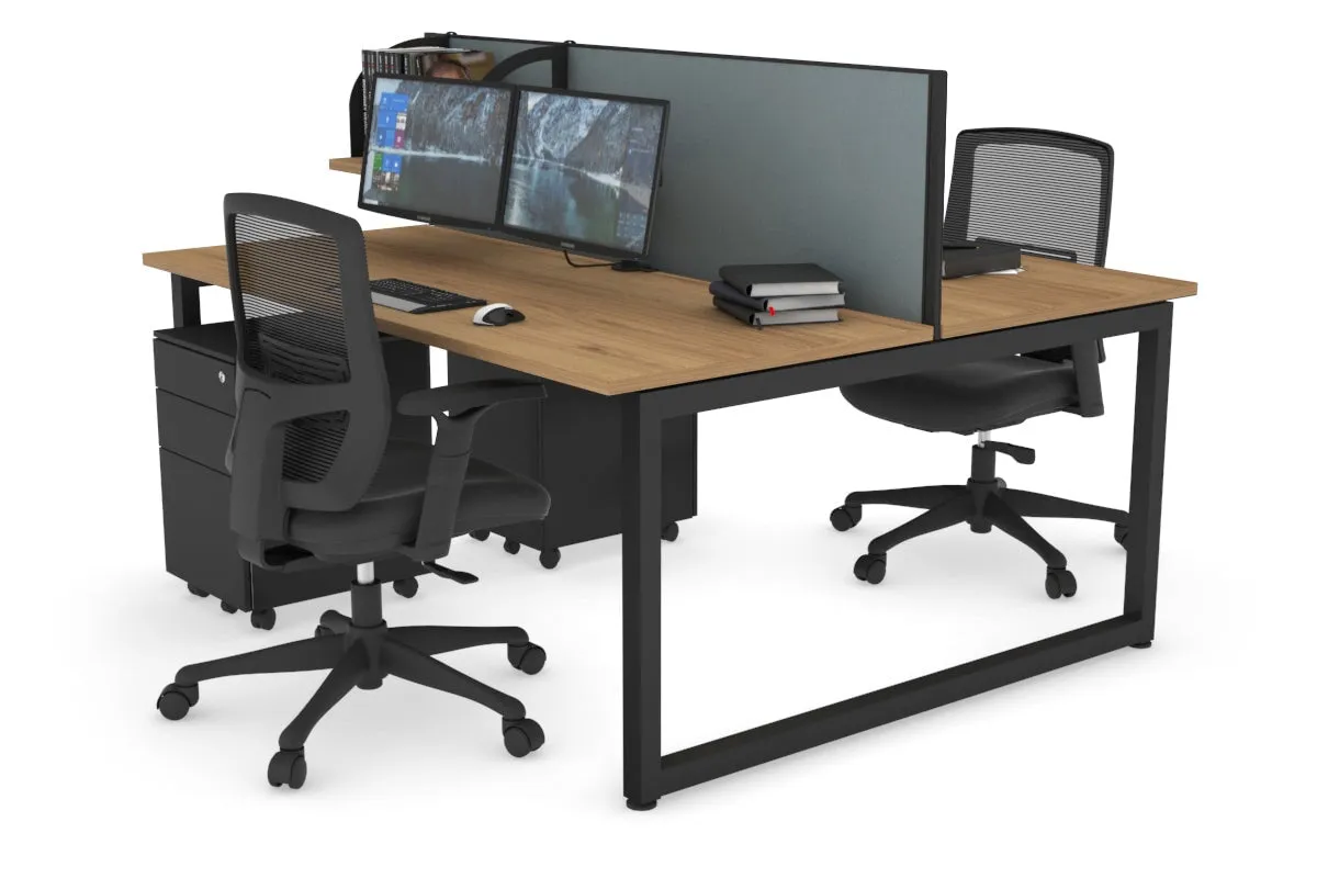Quadro Loop Legs 2 Person Office Workstation [1400L x 700W]