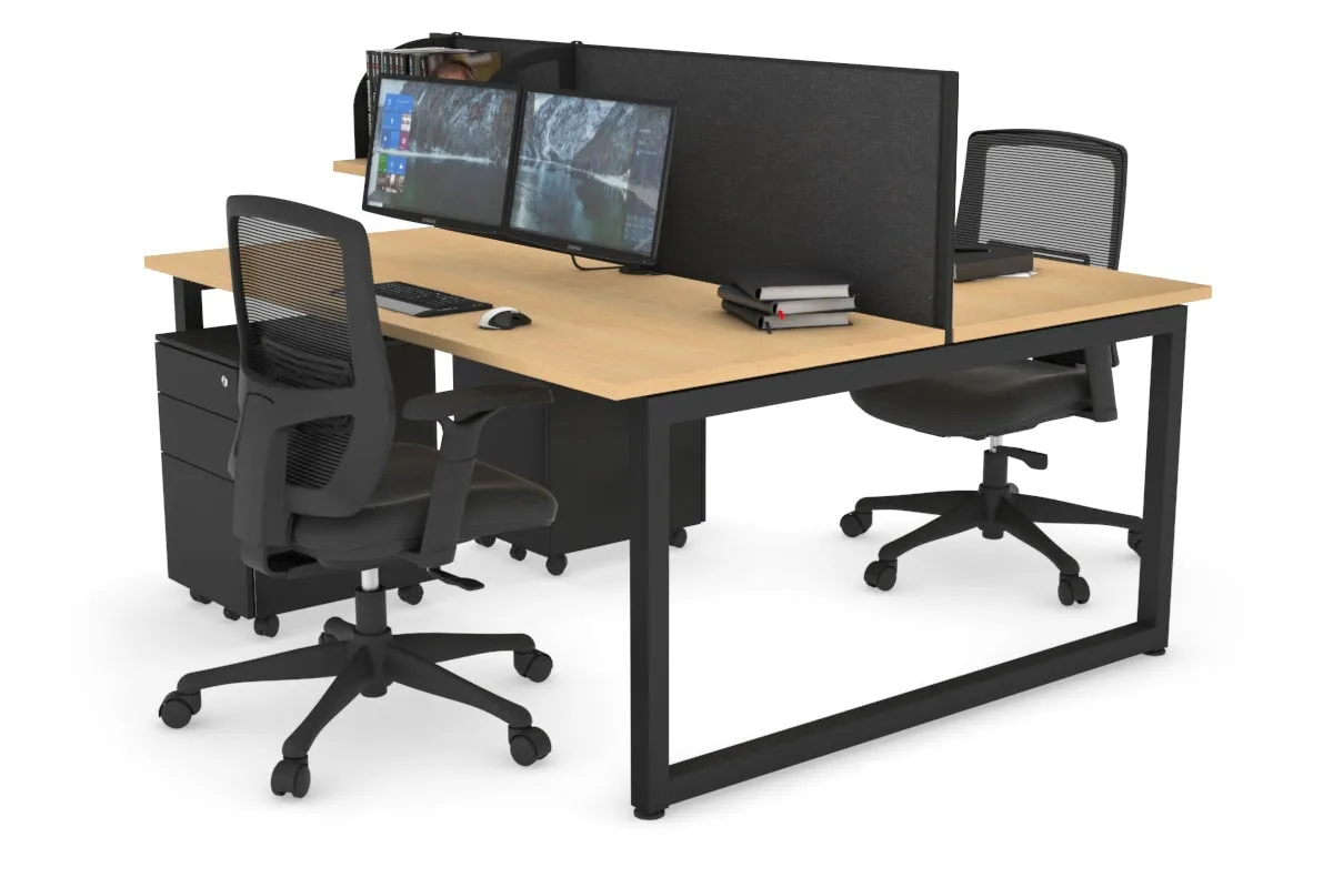 Quadro Loop Legs 2 Person Office Workstation [1400L x 700W]