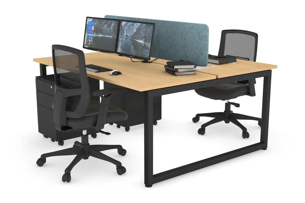Quadro Loop Legs 2 Person Office Workstation [1400L x 700W]