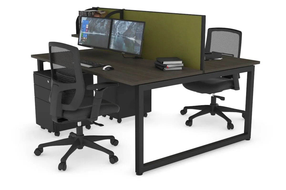 Quadro Loop Legs 2 Person Office Workstation [1400L x 700W]