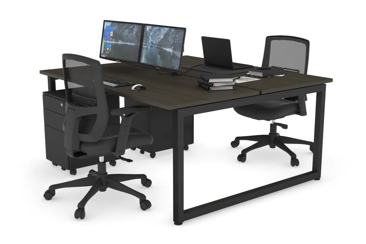 Quadro Loop Legs 2 Person Office Workstation [1400L x 700W]